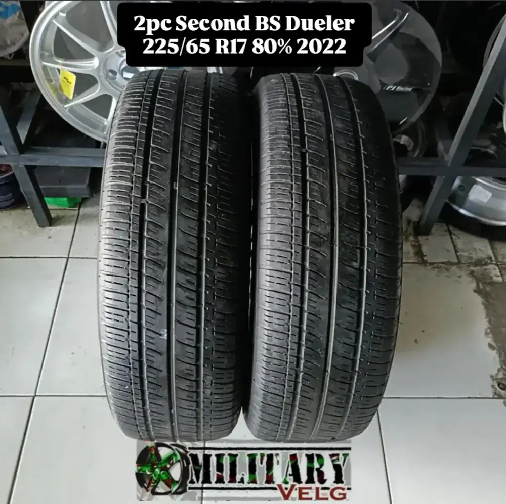 2pc Brigestone Dueler 225/65 R17 75% 2022