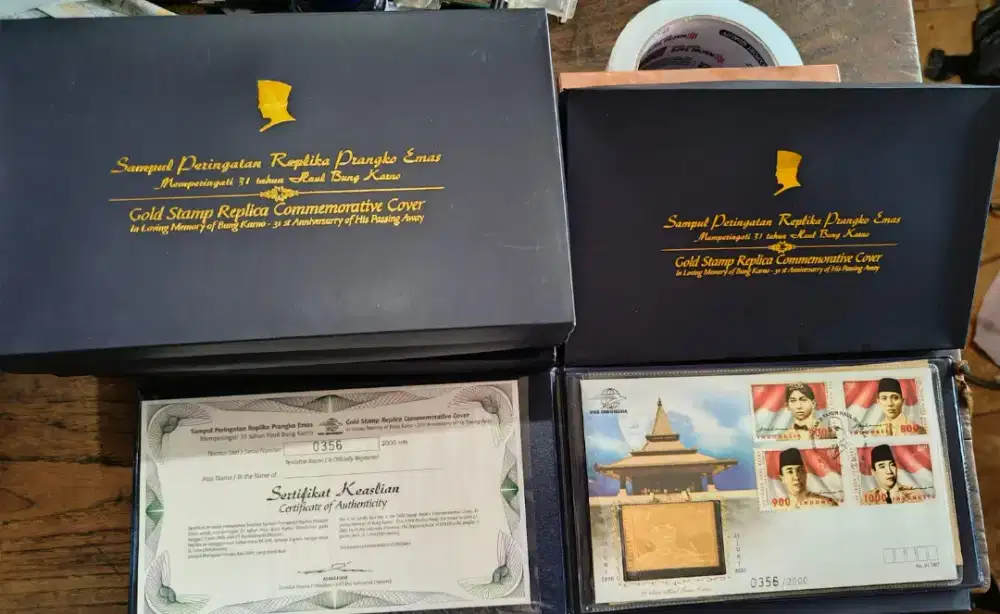 Limited Edition
Seri Perangko Emas Bpk. Proklamator Ir. Soekarno