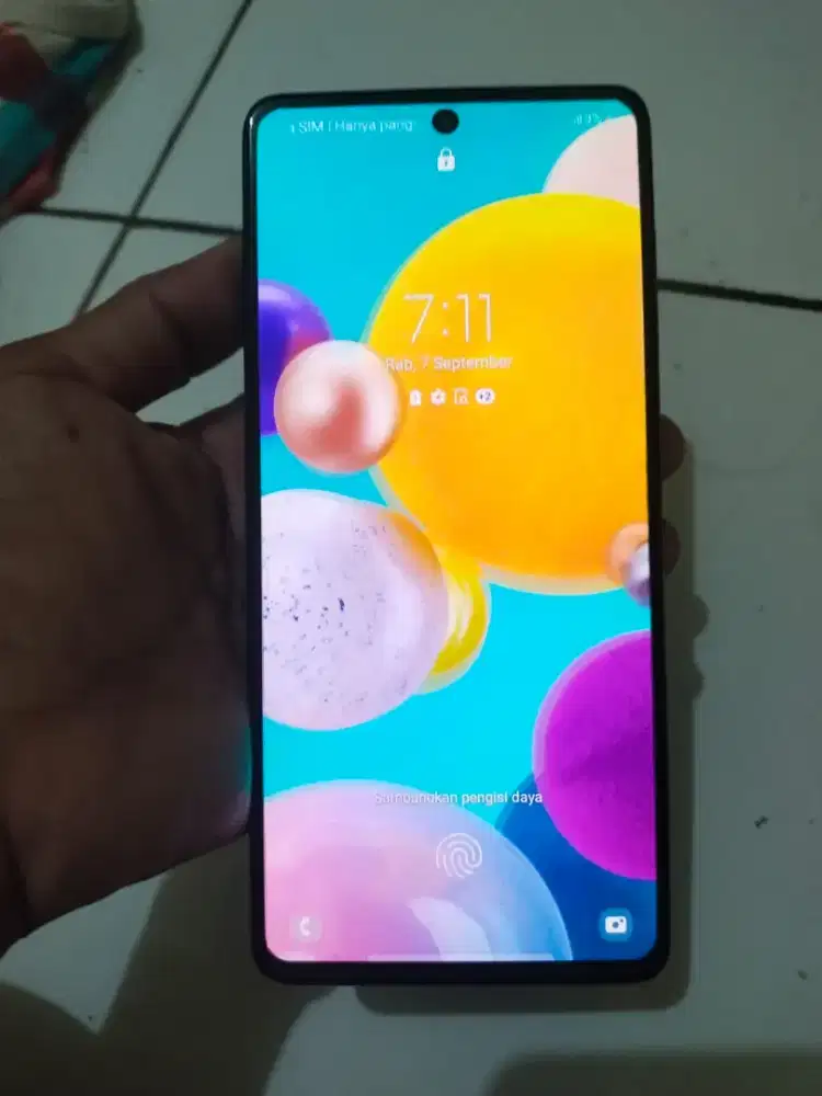 Samsung A71 8/128  Fingerprint aktif di layar