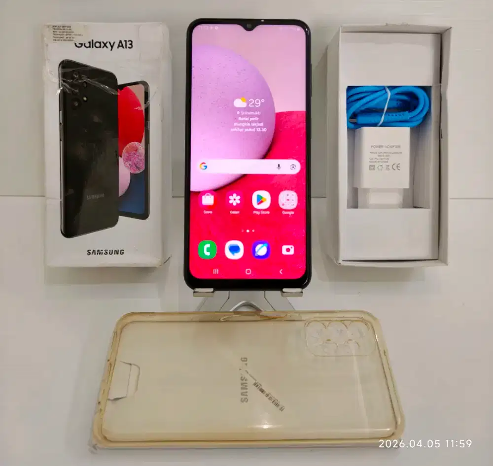 Samsung A13 4G 6/128 Gb Mulus 95% Fullset Ex Sein bs TT/BT yah..