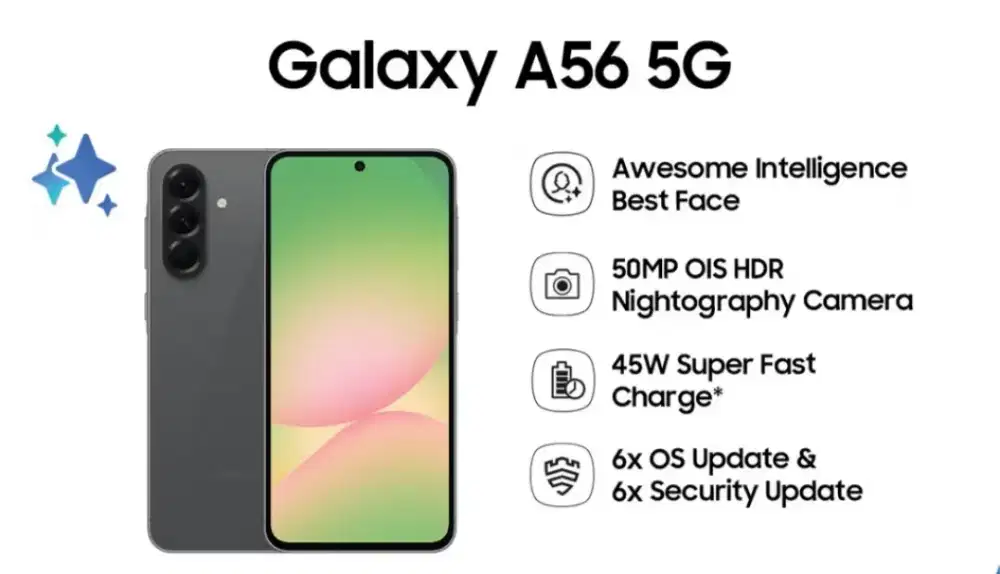 Termurah Baru Samsung A56 5G Ram12/256gb