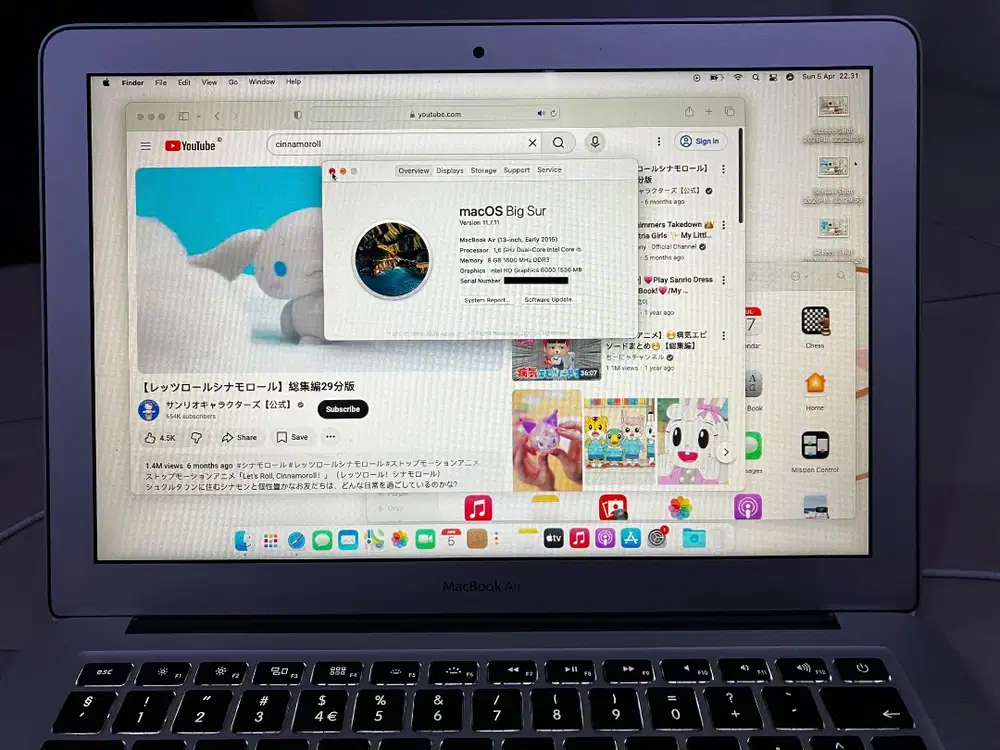 Macbook Air 2015 13 Inch 8/128