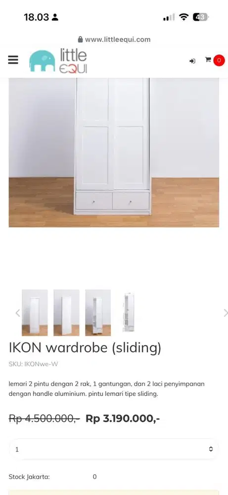 set tempat tidur + lemari