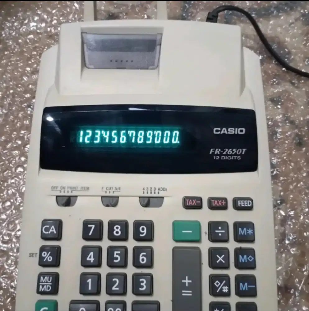 CASIO FR-2650T Kalkulator 12 Digit dengan Fungsi Tax dan Feed