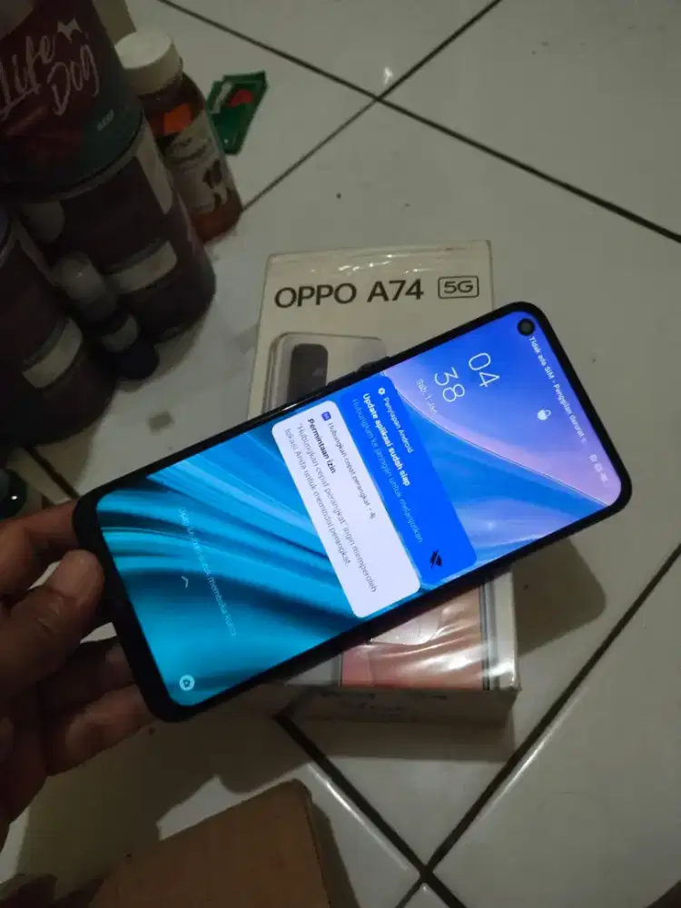 Oppo A74  5G  6/128  minus Fingerprint off udh ganti LCD aman normal