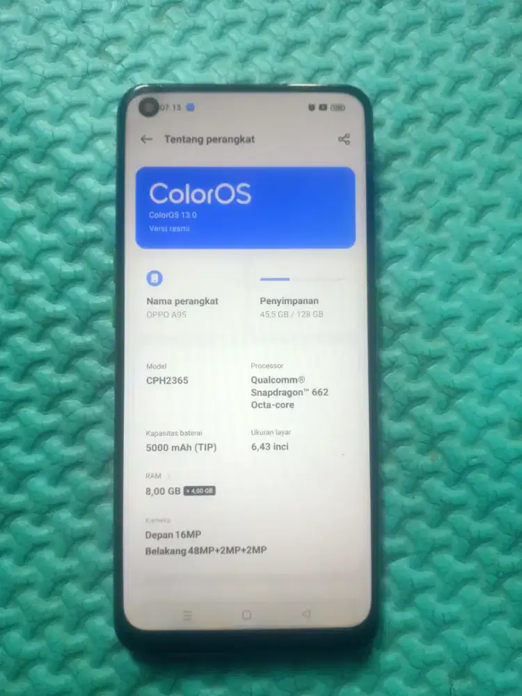 Jual cepat, Oppo a95 ram 8+4/128