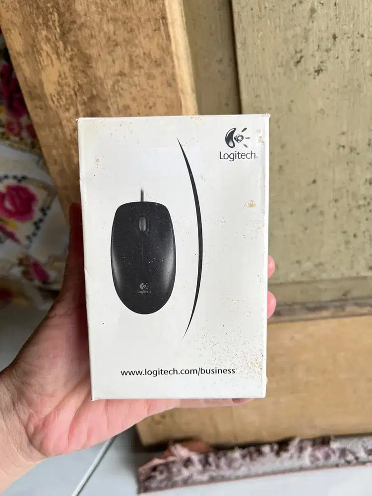 Logitech Optical Mouse Black Wired PC Laptop