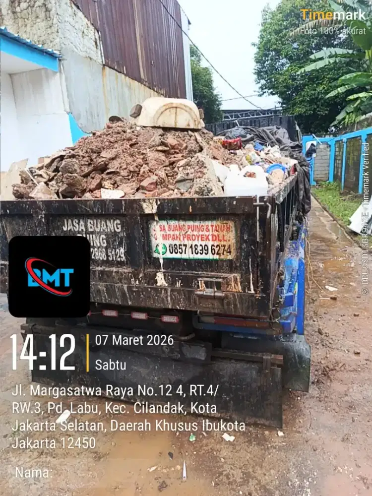 Jasa buang puing sampah dan pengurugan