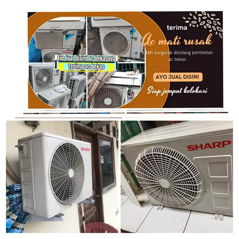 Terima ac bekas rusak
