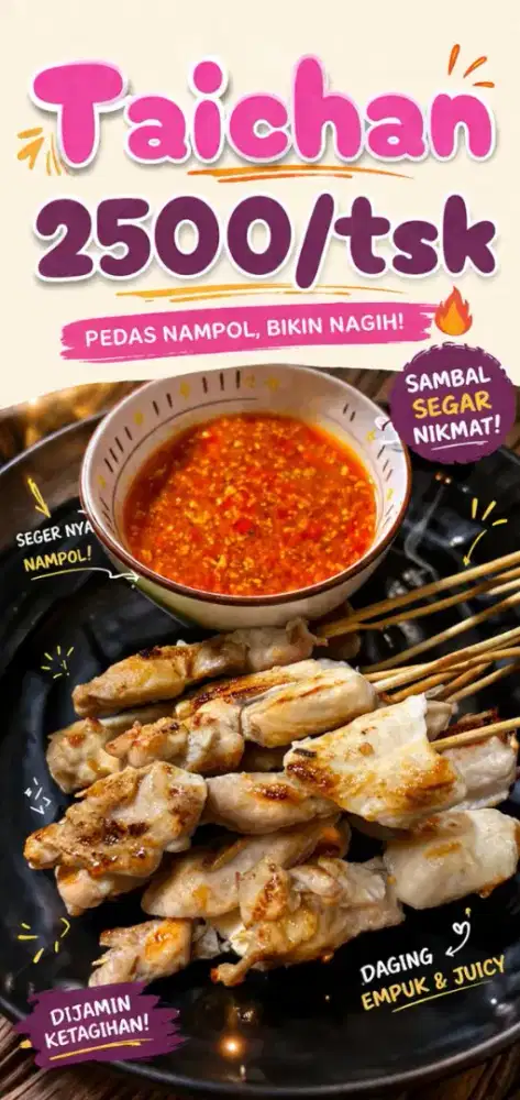 Loker streetfood Tungku Baba (torican & taichan)