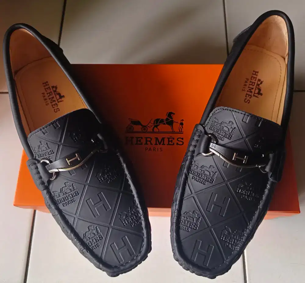 SEPATU CASUAL LOAFER PRIA PREMIUM HERMES (IMPORT)