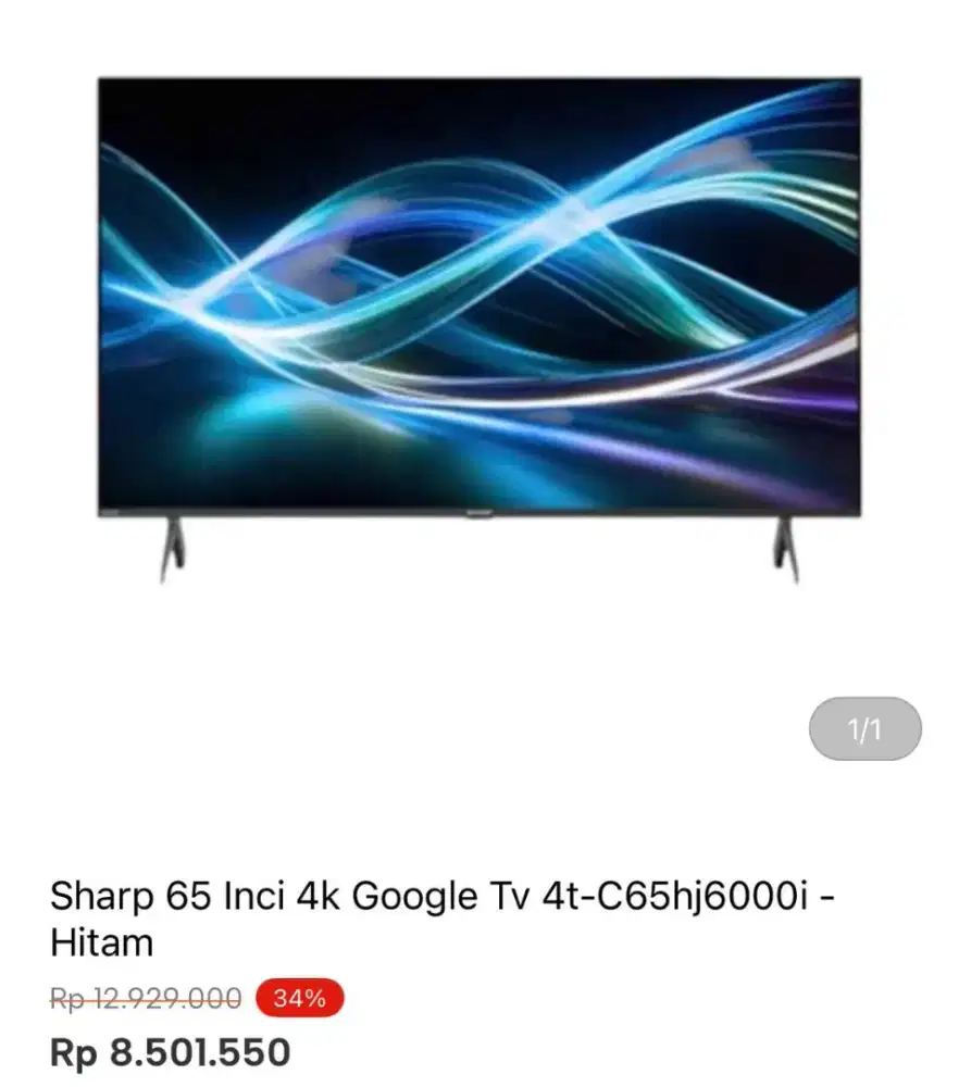 SHARP 65 INCI GOOGLE TV 4K 4T-C65HJ6000I