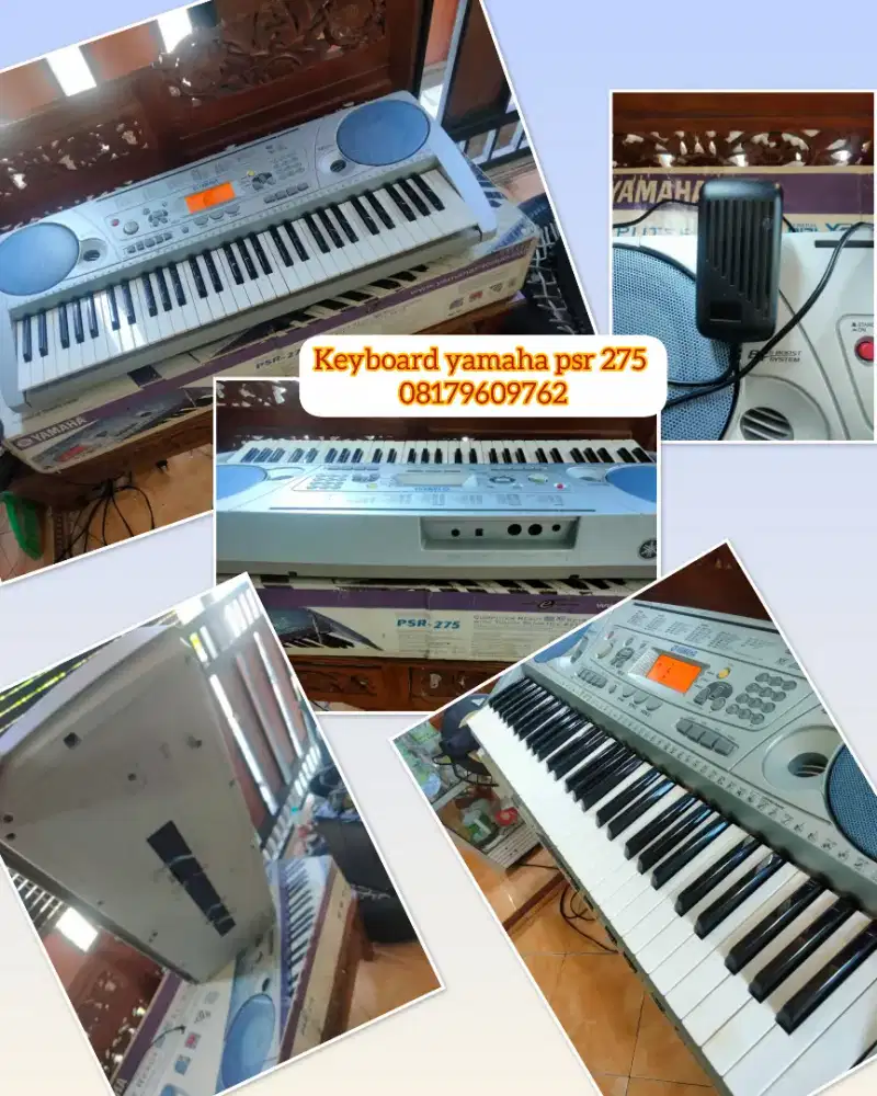 Keyboard yamaha psr 275 keyboard pemula normal plus langsung pakai