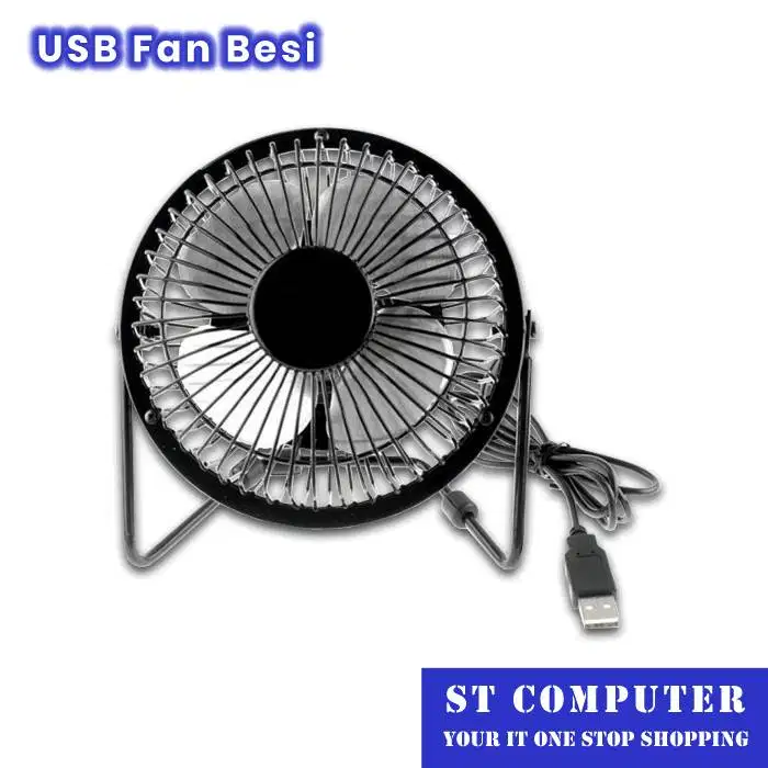 USB Fan Besi Kipas Angin Mini Body Besi