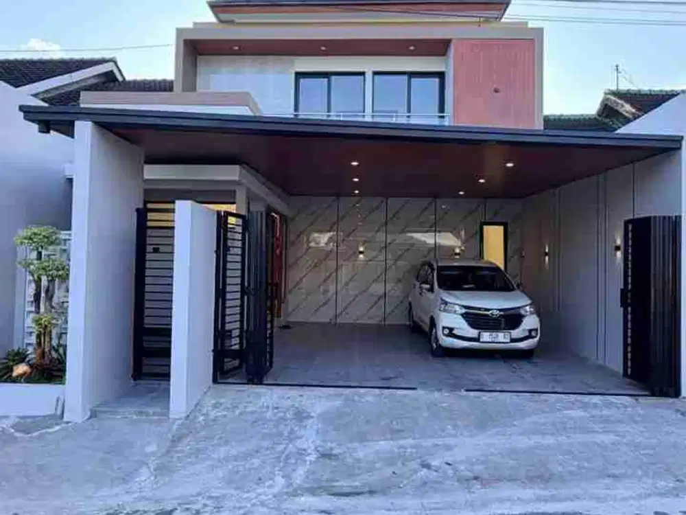 RUMAH MEWAH KONTEMPORER MODERN 2 LANTAI DENGAN TANAH LUAS DI PURWOMARTANI KALASAN SLEMAN