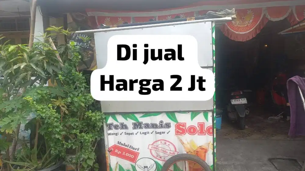 gerobak teh solo bekas