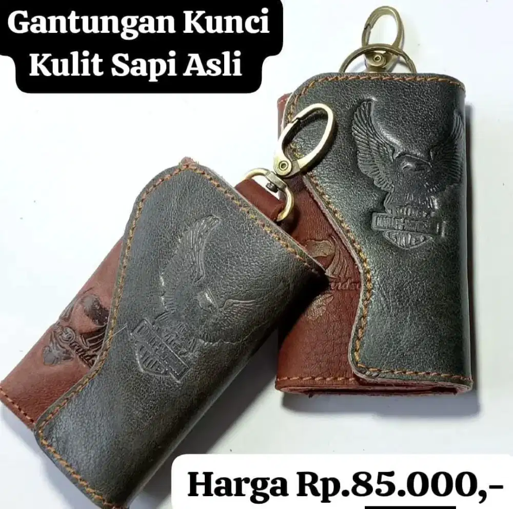 Gantungan kunci Kulit Sapi Asli 100%