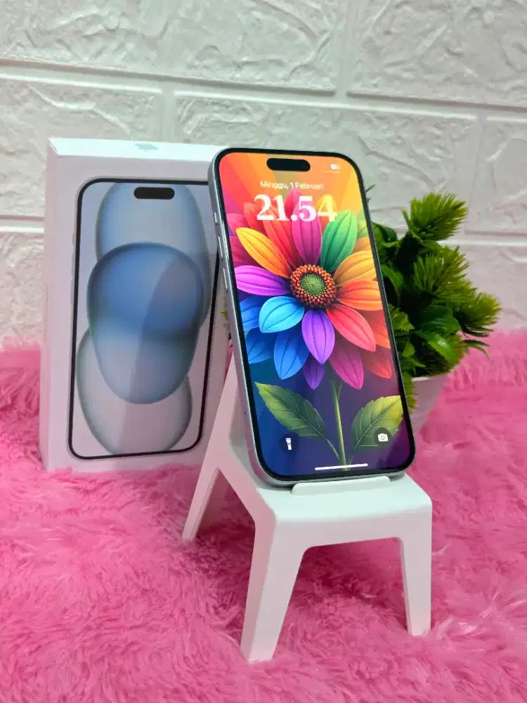 IPhone 15 Biru Resmi Indo iBox 128Gb Berkualitas