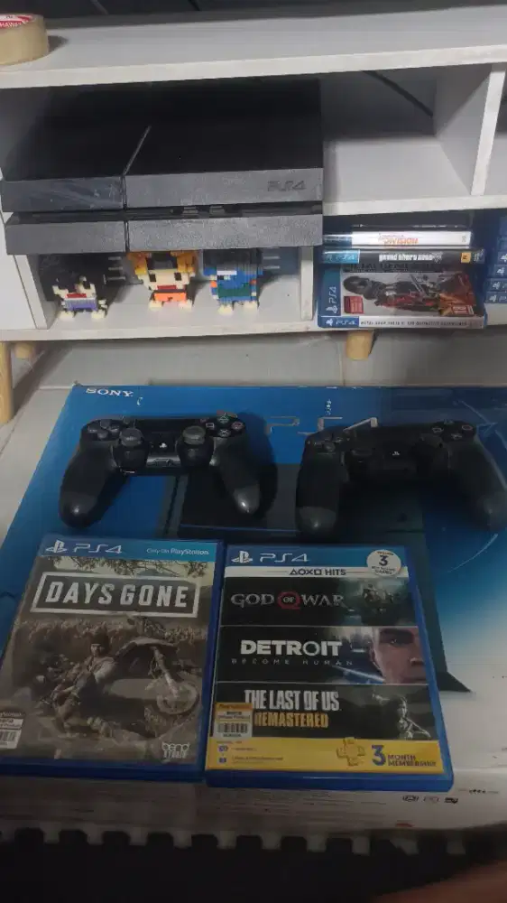 PS4 Fat ORI 500GB 2 stik bonus 2 game