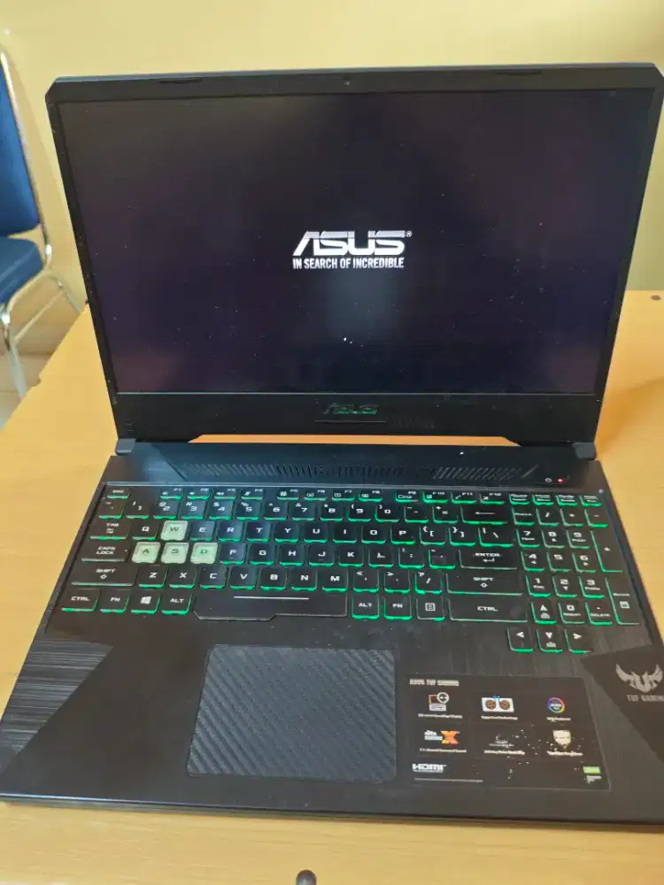 Di jual Asus TUF Gaming FX505DD sudah upgrade Ram dan SSD