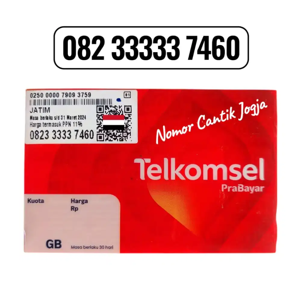 Kartu Perdana Cantik Telkomsel Seri Super 7460 JAGO