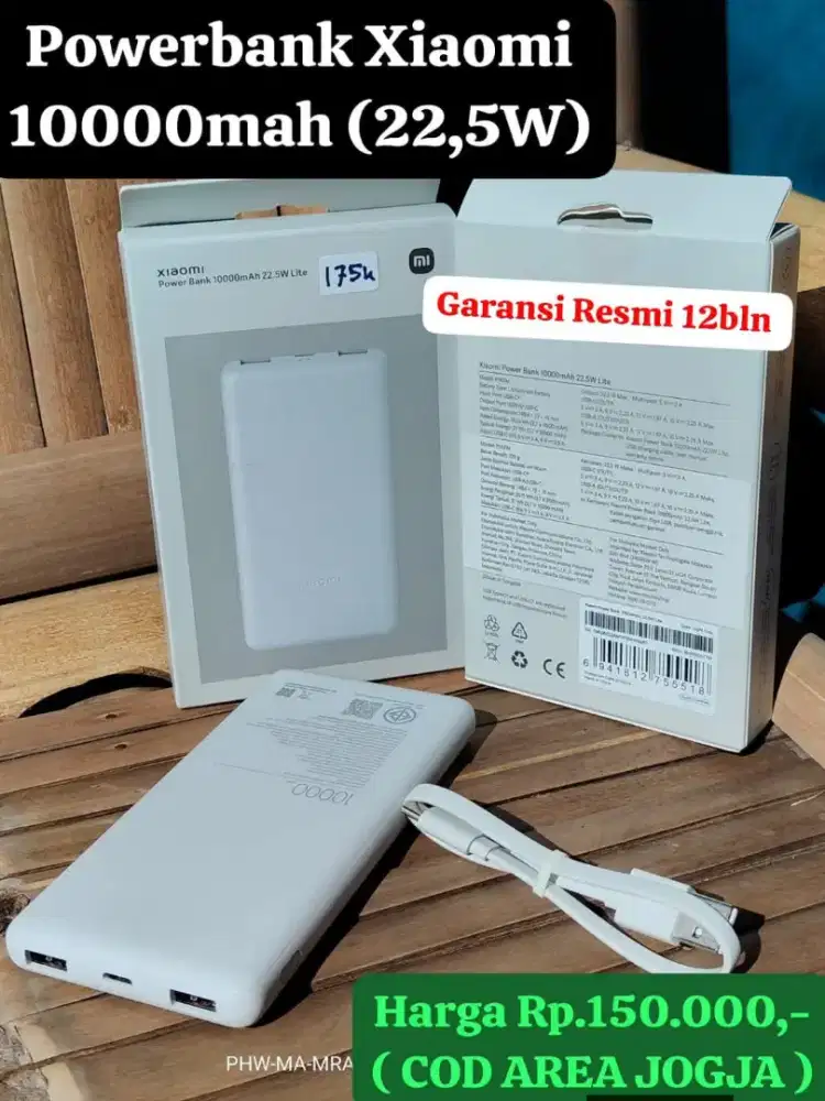 Powerbank Original Xiaomi 10000mah 22,5watt ( BISA COD )