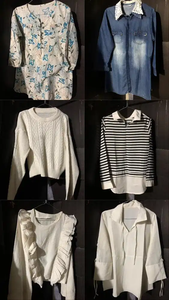 Jual kemeja, rok, celana, jilbab kondisi 90% dan 95%