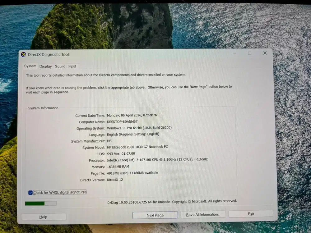 Jual laptop HP elitebook X360