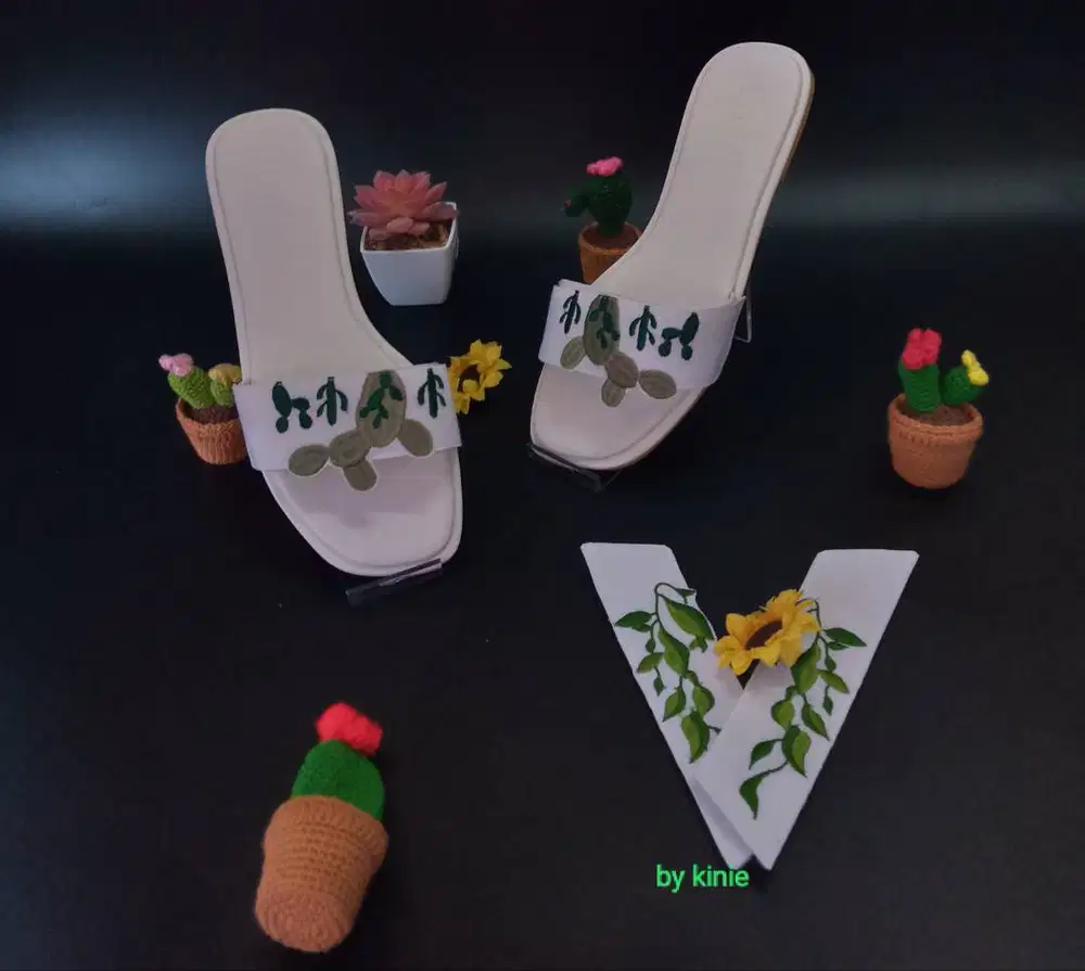 sale - sandal flat sole dengan velcro