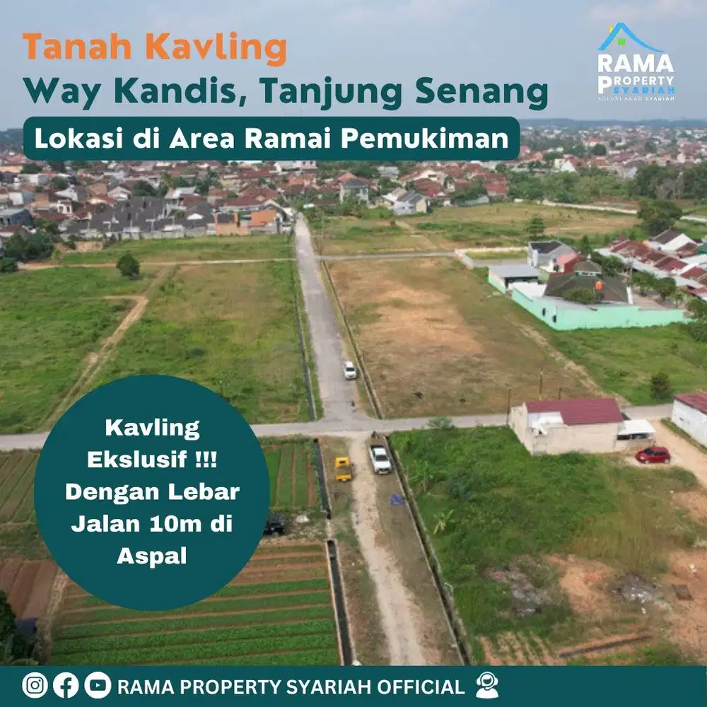 DALAM KOMPLEK PERUMAHAN! KAVLING WAYKANDIS ANGSURANG RINGAN  2 JUTAN
