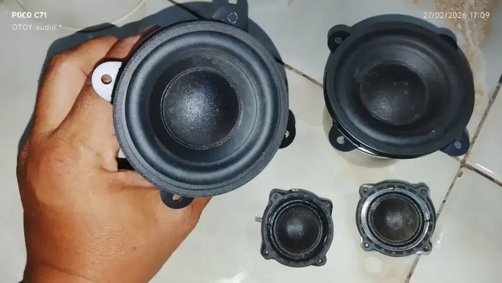 Sepasang woffer 3 inch logitech plus tweeter