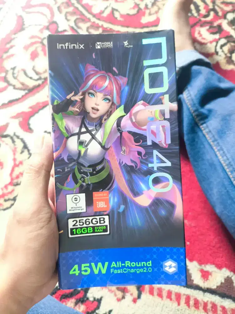 jual hp infinix note 40 8/256 fullset minus