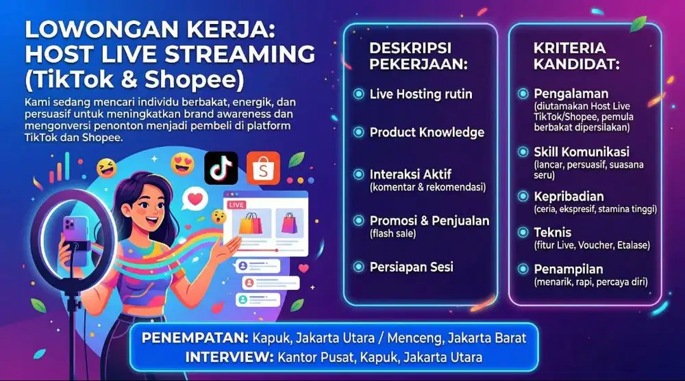 DICARI HOST LIVESTREAMING!!!