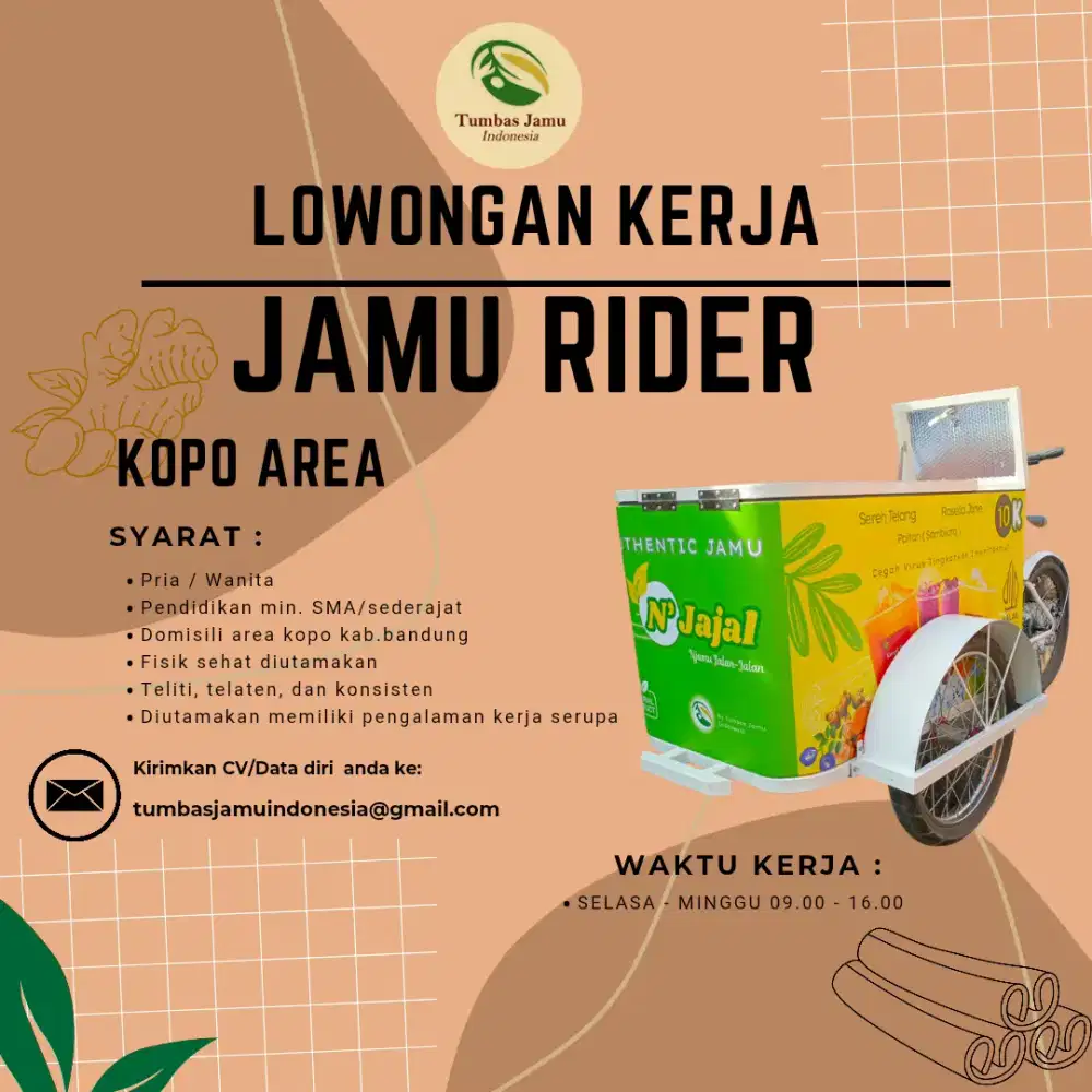 DICARI SALES MINUMAN KELILING KOPO AREA