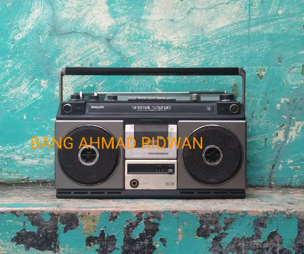 Philips FM AM radio tape kaset pita antik jadul kuno klasik boombox