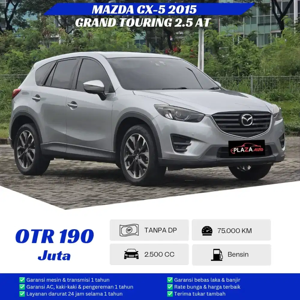 Mazda CX-5 2015
Grand Touring 2.5 Automatic
Siap pakai no pr km low