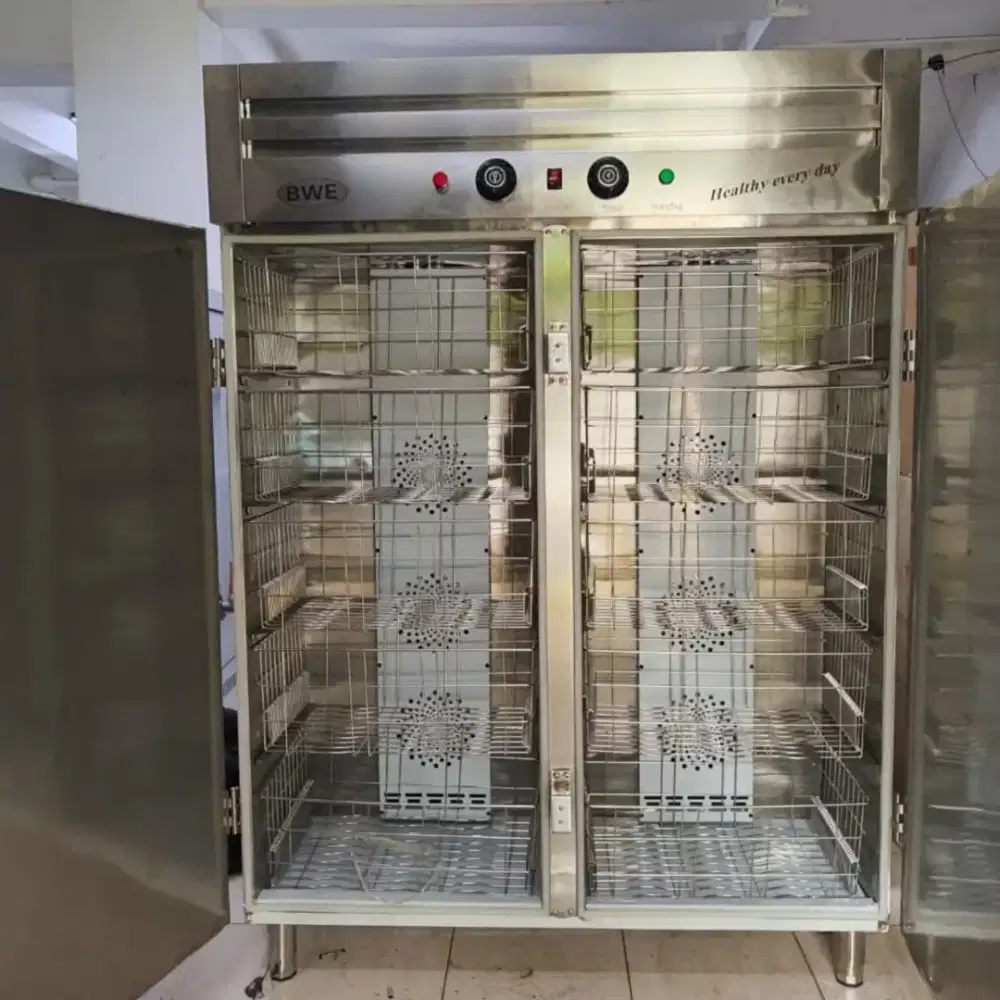 Pengering Ompreng Food Tray Listrik 2 Pintu 440 Tray Royalstar BWE