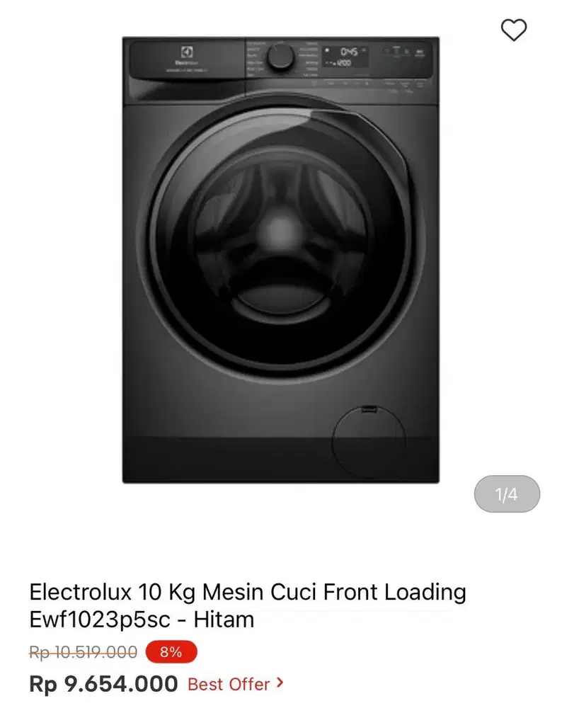 WM FRONT LOAD ELECTROLUX 12kg