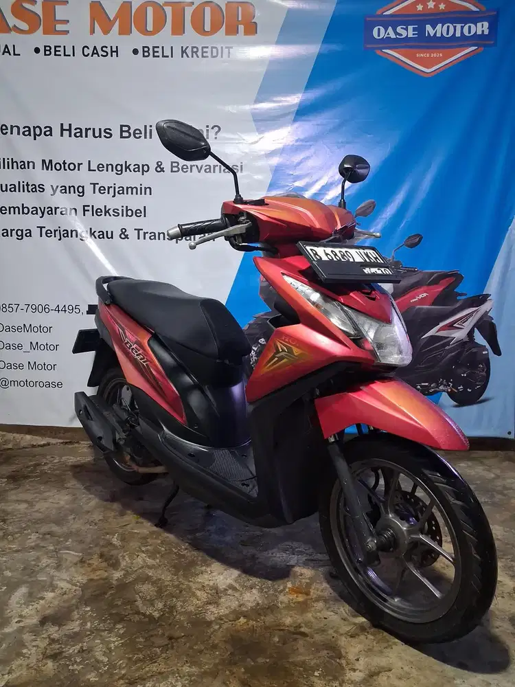 (A) Honda Beat Fi Tahun 2015 Mulus kaleng panjang