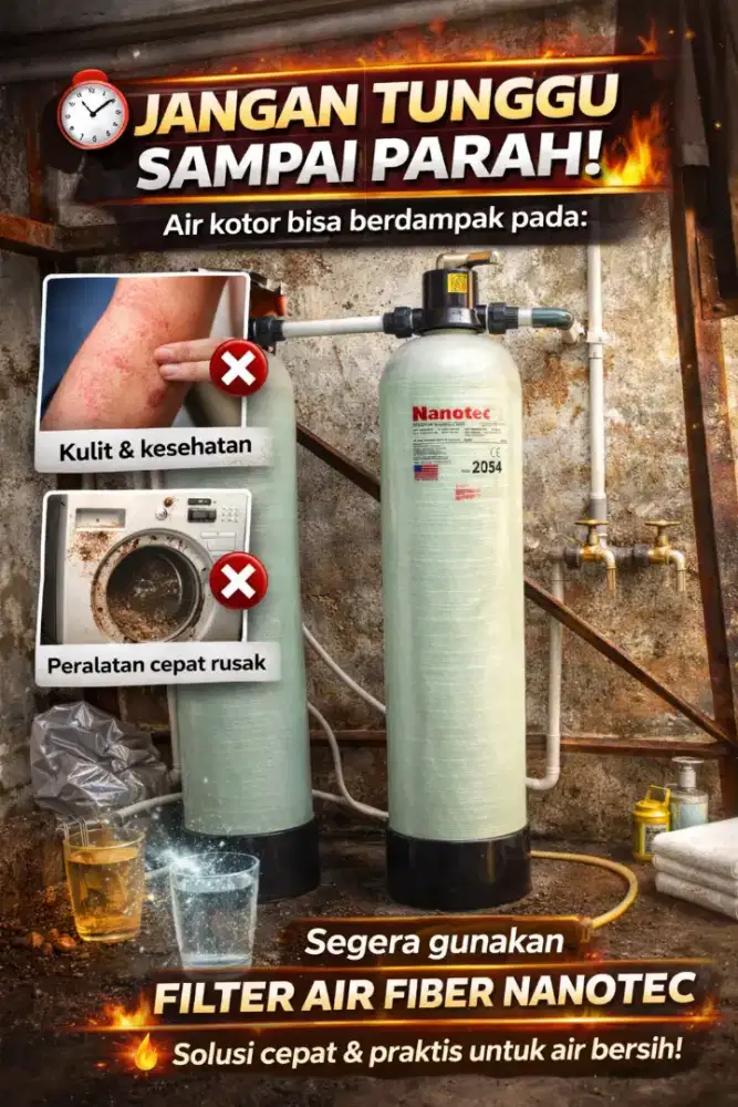 Filter Air Solusi Air Sumur Keruh dengan Filter Air Modern