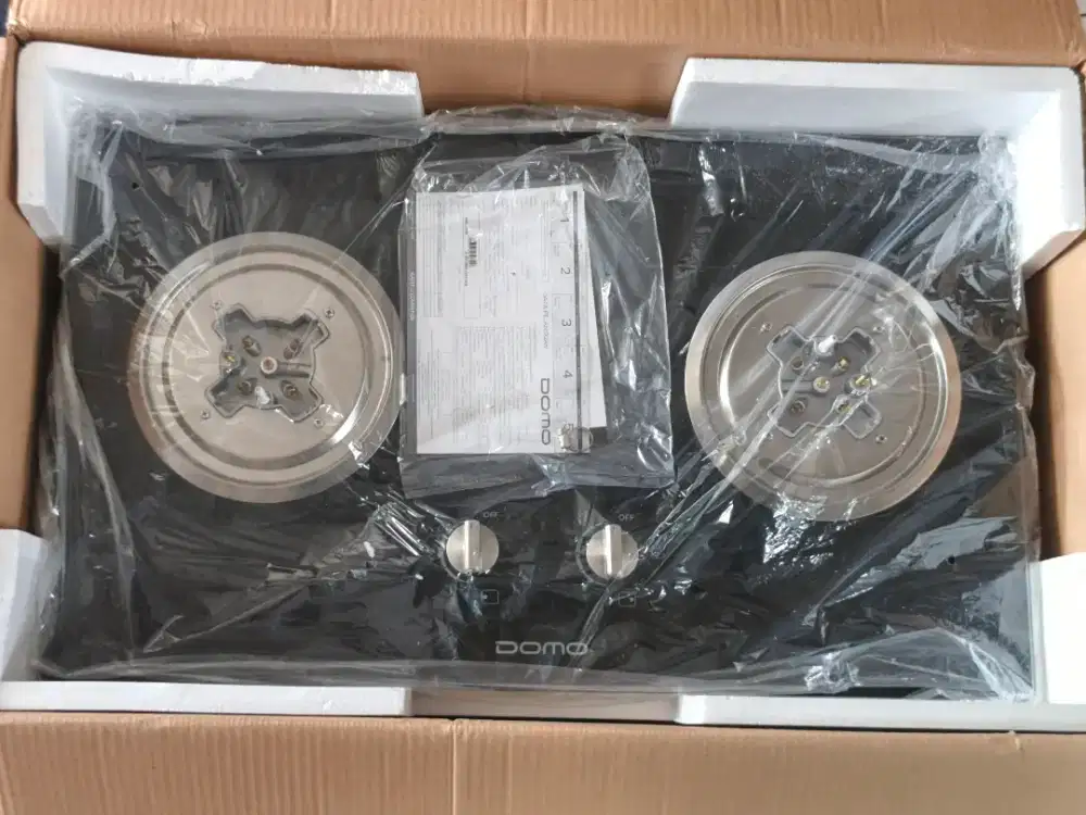 Kompor Gas Tanam DOMO DH 7205 – Belum Pernah Dipakai, Dus & Lengkap