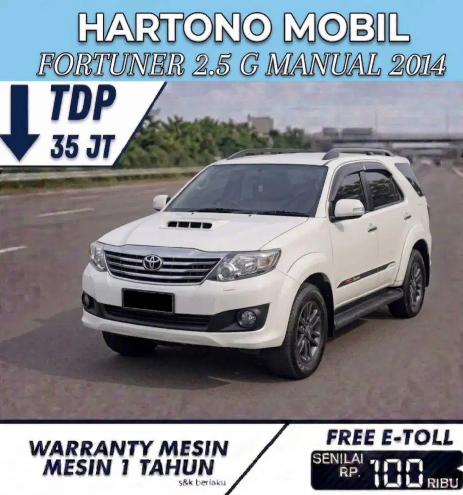 FORTUNER 2.5 G MANUAL 2014