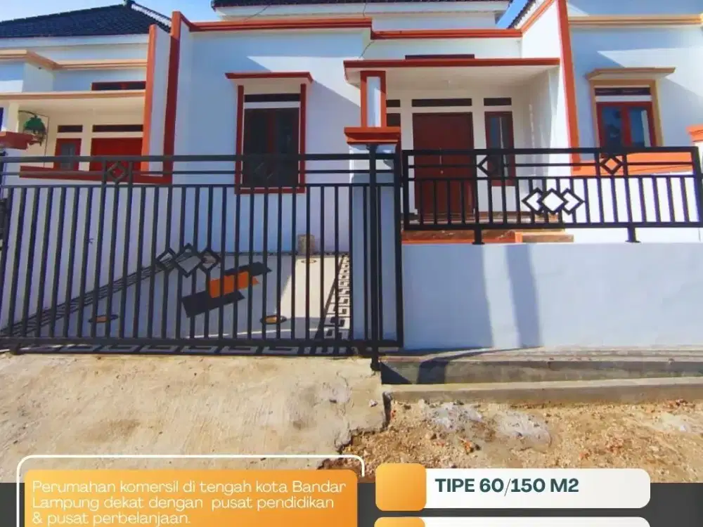 JUAL RUMAH DI RAJABASA 5 MENIT KE KAMPUS POLINELA