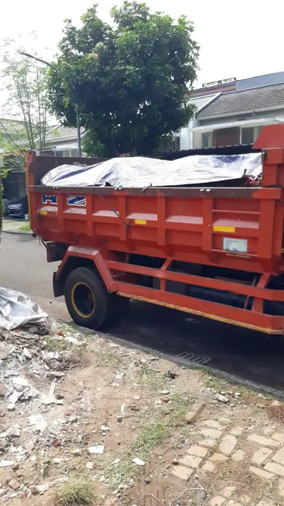 Pengurugan Tanah Campur Tanah merah bongkar rumah tua bobok beton