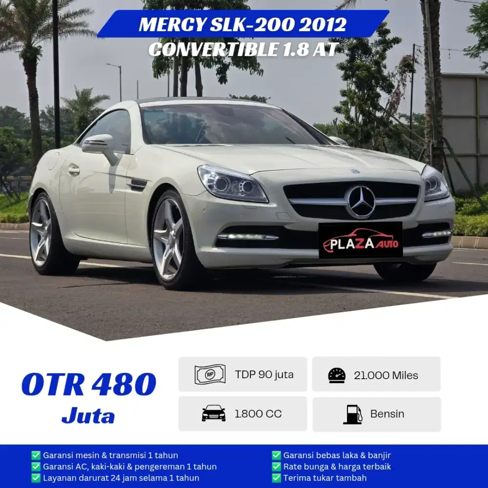 Mercedes Benz SLK-200 2012
Convertible 1.8 Automatic
Km low antik