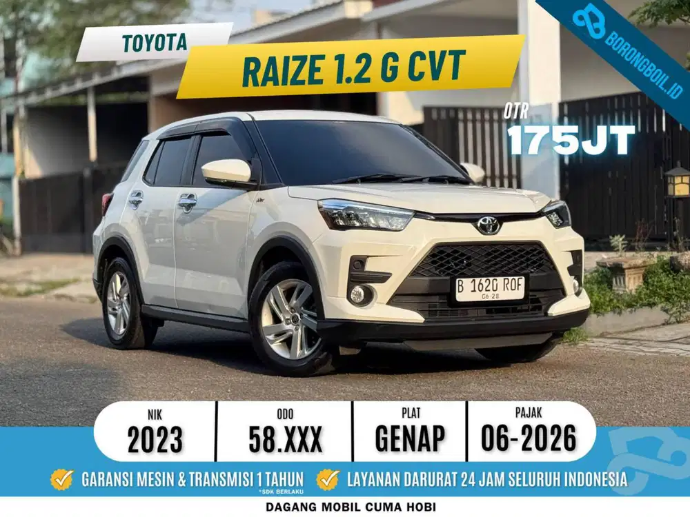 Toyota Raize 1.2 G AT 2023 White 2024 rocky