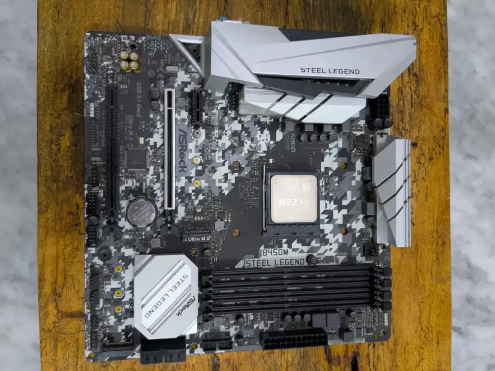 Processor AMD Ryzen 5 3600 dan Motherboard AsRock B450M Steel Legend