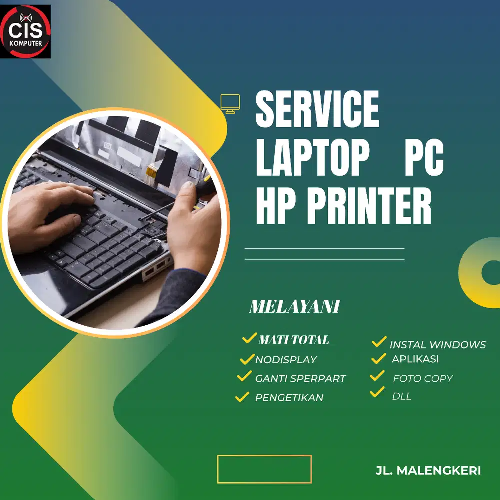 Service Laptop HP PC DAN PRINTER
