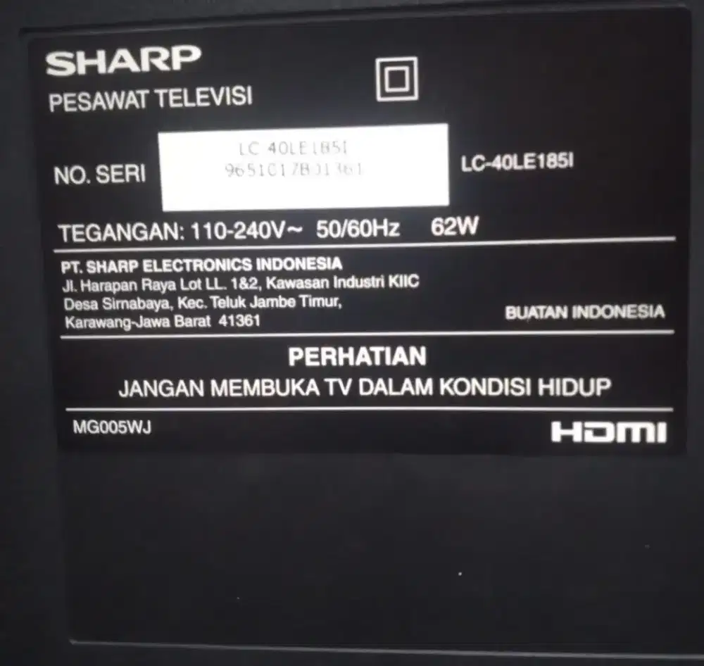 tv Sharp 40 LC40Le185i