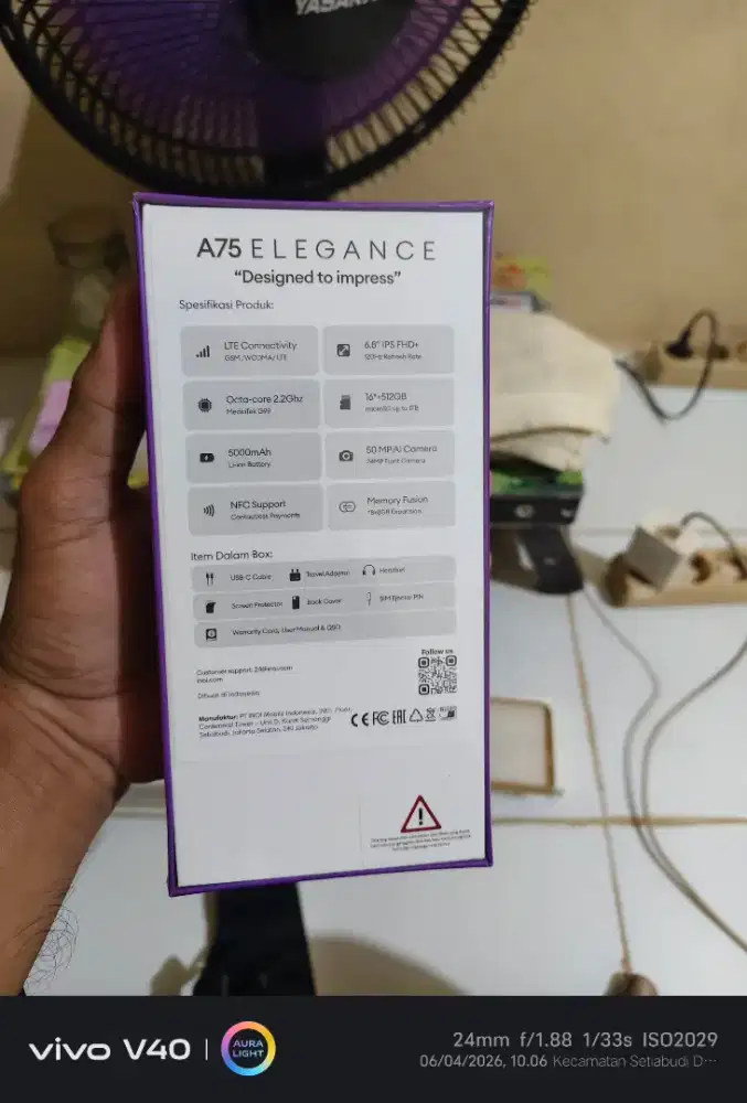 Jual handphone Inoi A75 elegance 8/512